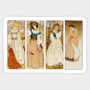 Women of the four seasons Sticker